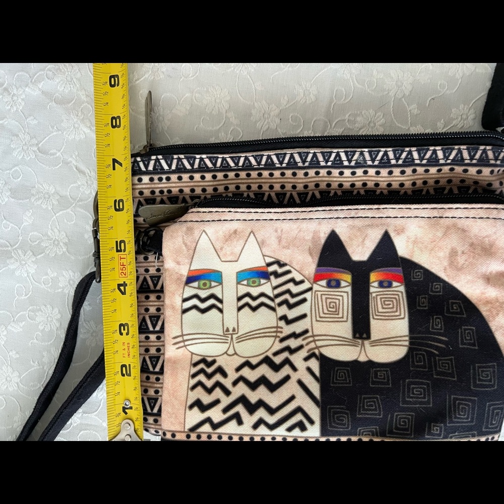 Laurel Burch signature cats shoulder bag - Picture 7 of 13